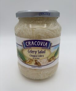 cracovia celery salad, chopped celery in brine