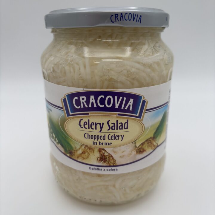 cracovia celery salad, chopped celery in brine