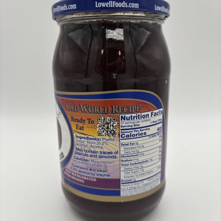 Alternative view of Lowell plum butter with rum