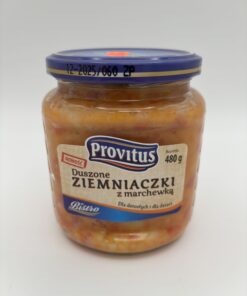provitus duszone ziemniackzi z marchewka