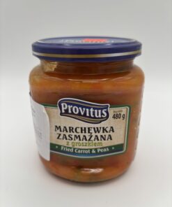 provitus marchewka zasmazane z groszkiem, fried carrot and peas