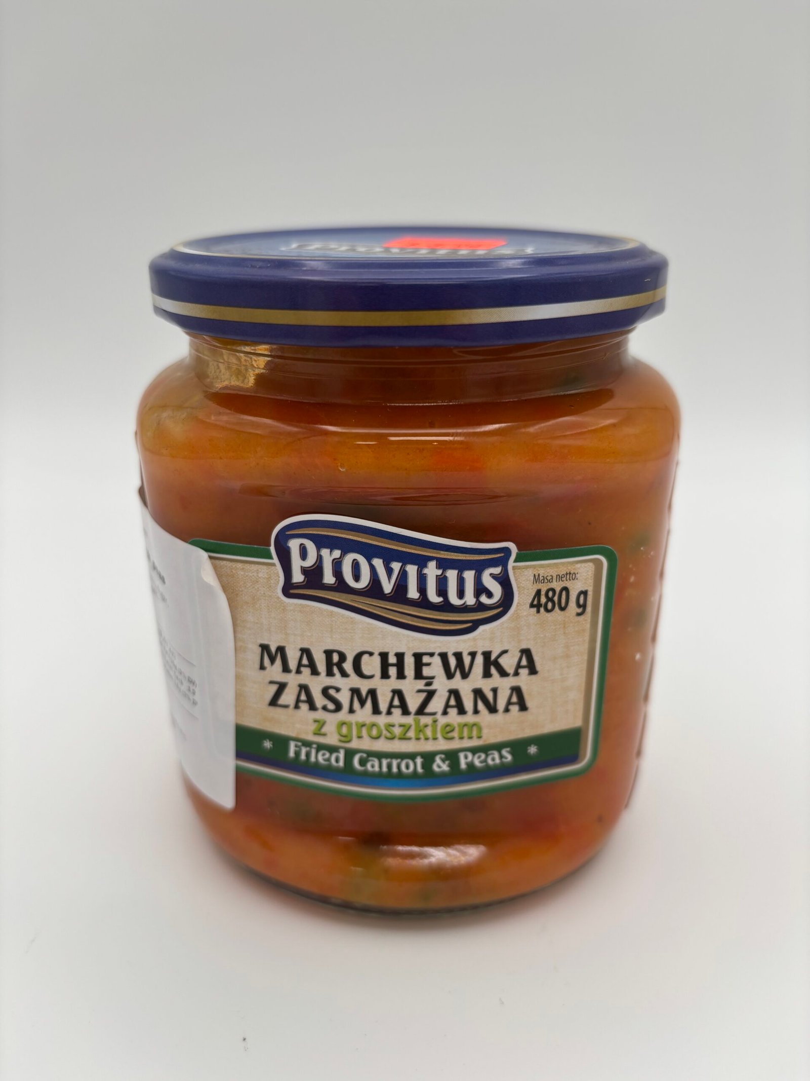 provitus marchewka zasmazane z groszkiem, fried carrot and peas