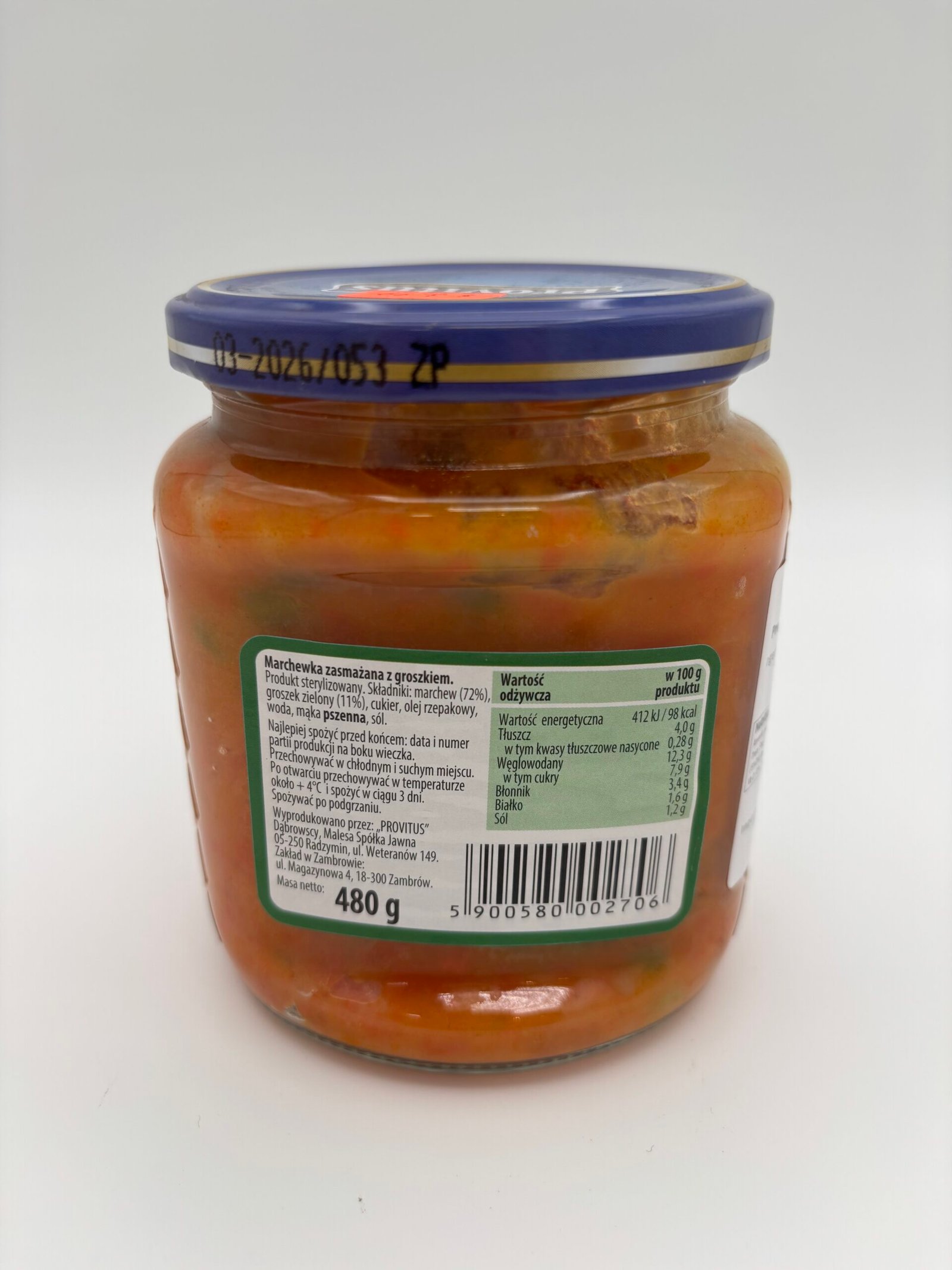 provitus marchewka zasmazane z groszkiem, fried carrot and peas - Image 2