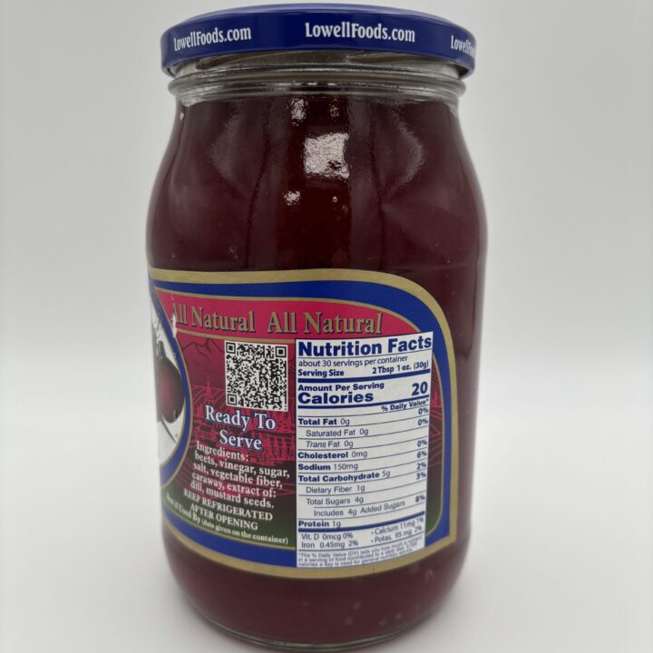 Alternative view of Lowell mashed beets