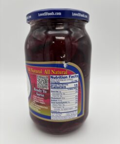 Alternative view of Lowell home style pickled beets in slices
