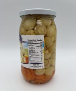 Alternative view of cracovia pickled mushrooms