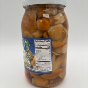 Alternative view of belveder pickled whole cepes