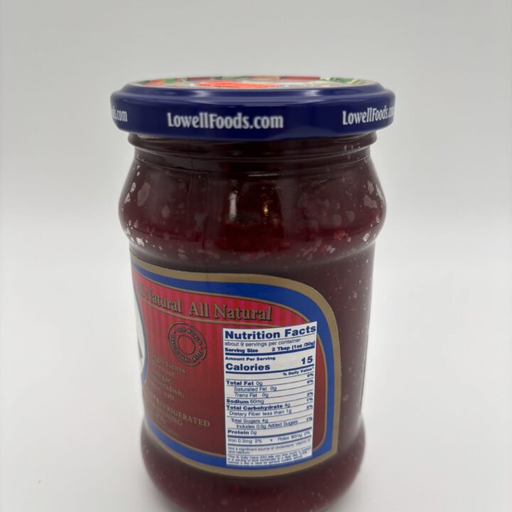 Alternative view of Lowell mashed beets with horseradish