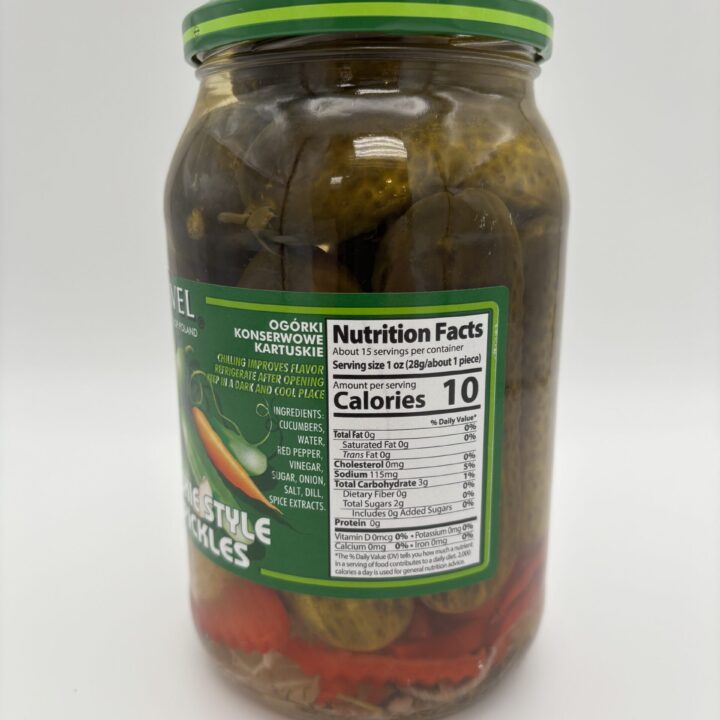 Alternative view of vavel kartuskie style dill pickles