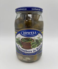 Lowell cucumbers in brine