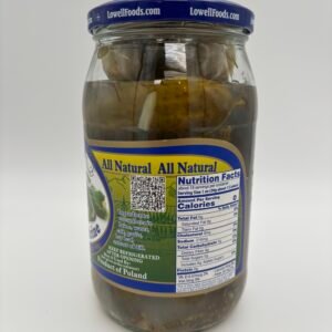 Alternative view of Lowell cucumbers in brine
