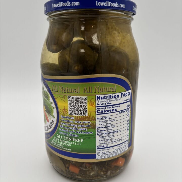 Alternative view of Lowell old country style polish dill pickles