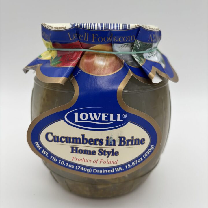 Lowell cucumbers in brine homestyle