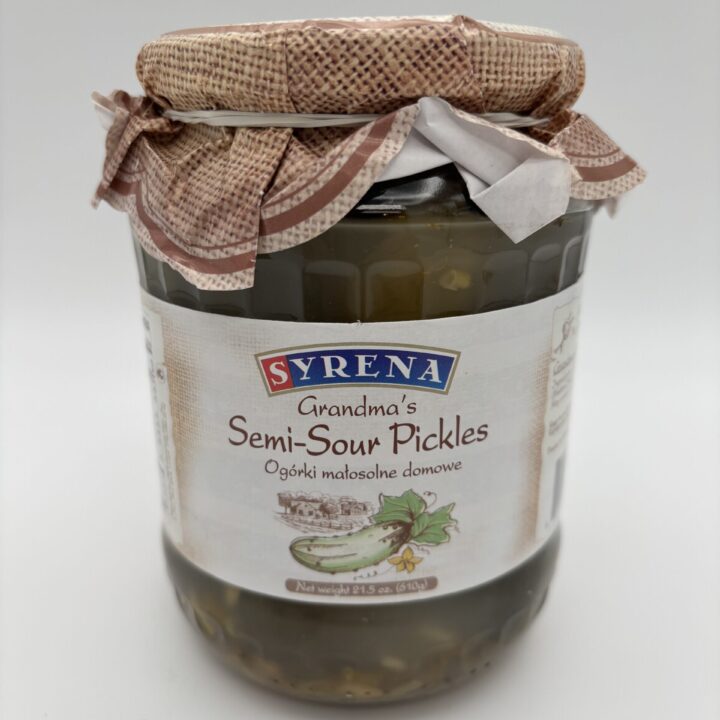 syrena grandmas semi sour pickles