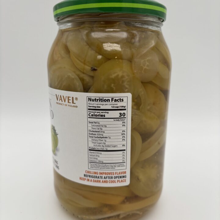 Alternative view of vavel green tomato salad