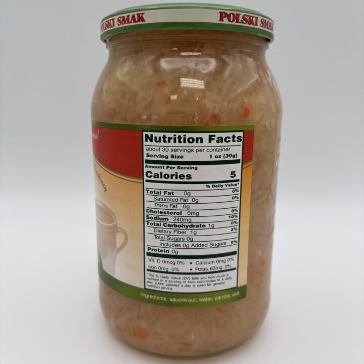 Alternative view of polski Smak kapusta kiss one z marchewka, sauerkraut with carrots