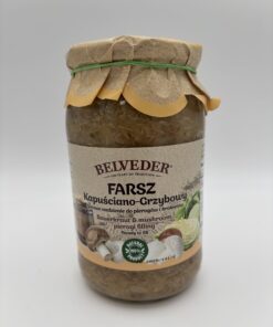 Belveder farsz kapusciano grzybowy, sauerkraut and mushroom pierogi filling