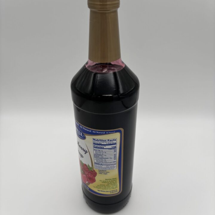 Alternative view of Lowell raspberry syrup