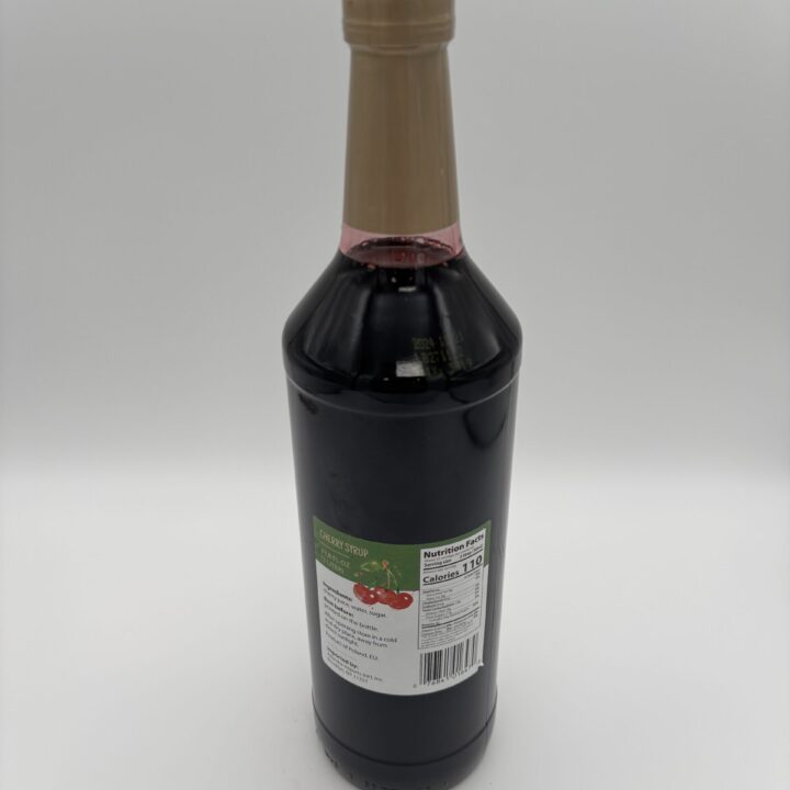 Alternative view of vavel cherry syrup