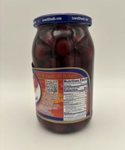 Alternative view of Lowell sweet cherries in light syrup