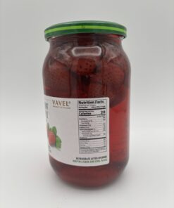 Alternative view of vavel strawberry compote