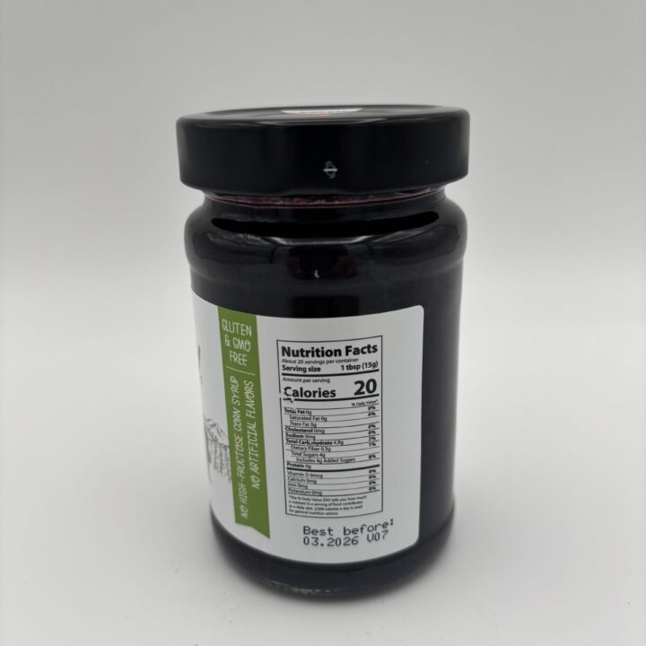Alternative view of vavel blueberry