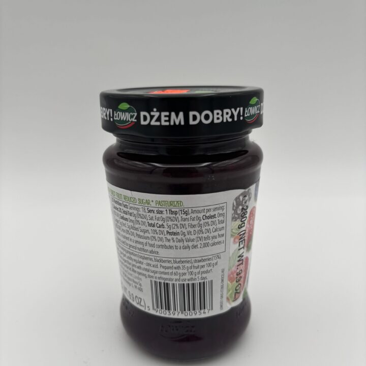 Alternative view of lowicz forest fruit jam
