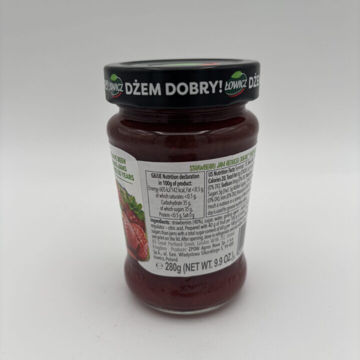Alternative view of lowicz strawberry jam