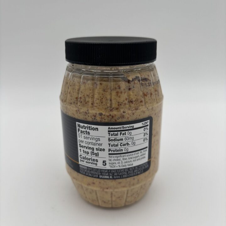 Alternative view of kosciusko coarse grain mustard