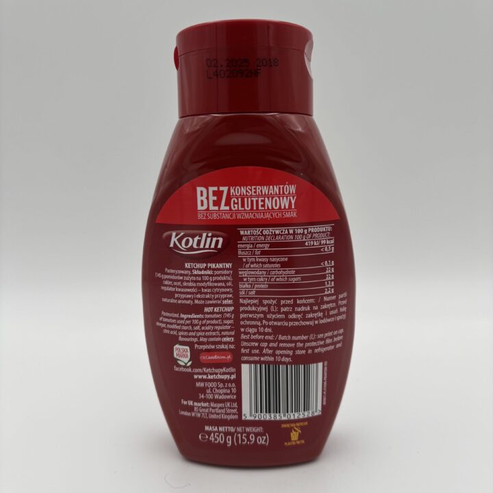 Alternative view of kotlin ketchup pikantny