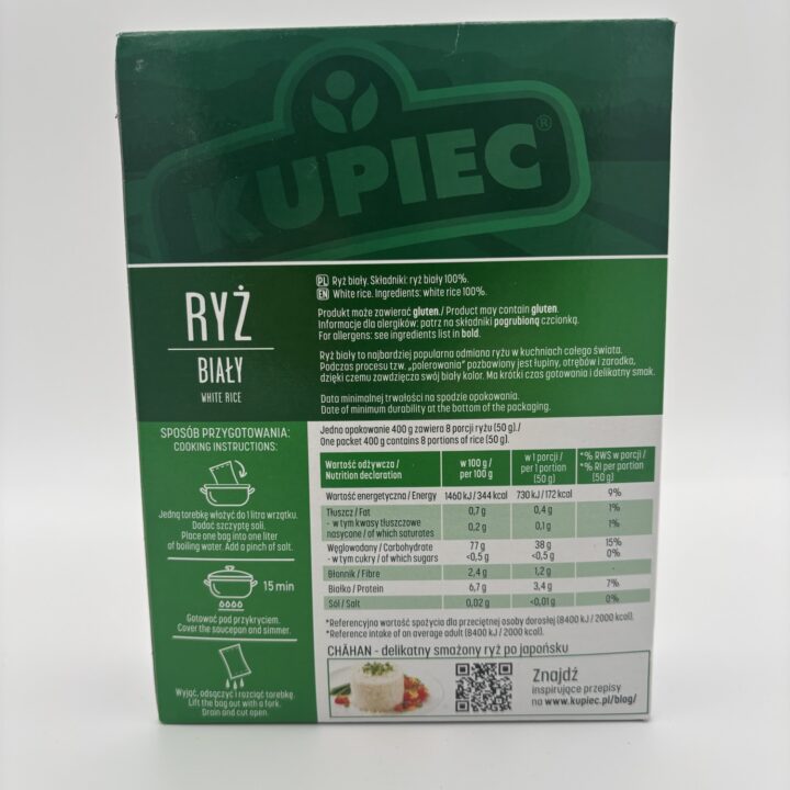 Alternative view of kupiec ryz bialy