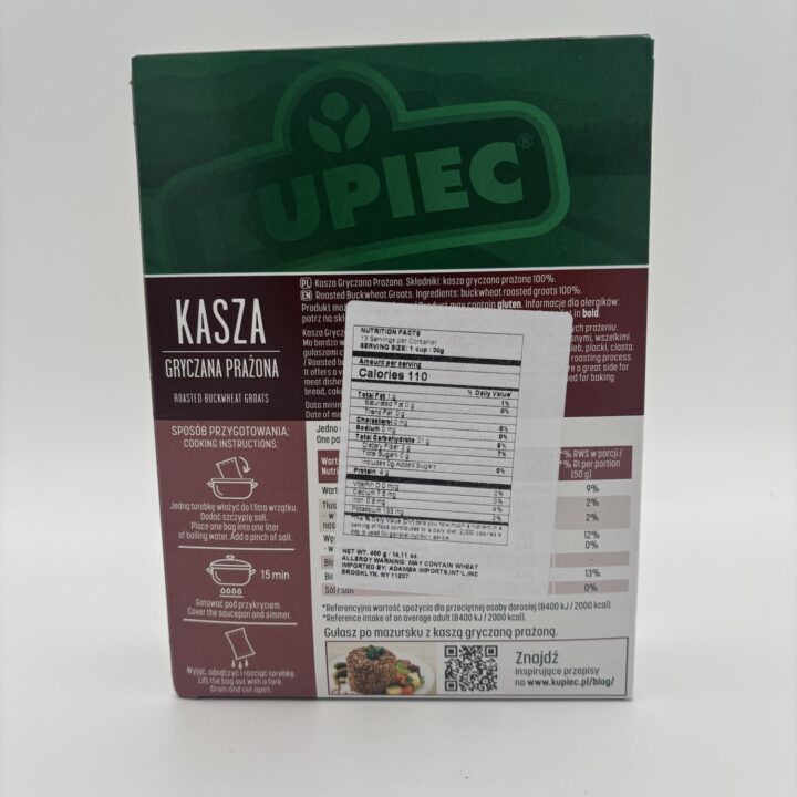 Alternative view of kupiec kasza gryczana prazona