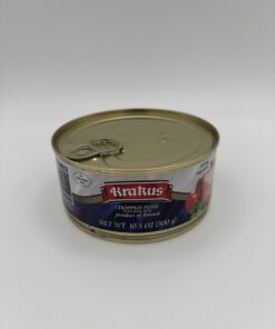 Alternative view of krakus gulasz angielski, chopped pork with pork skin