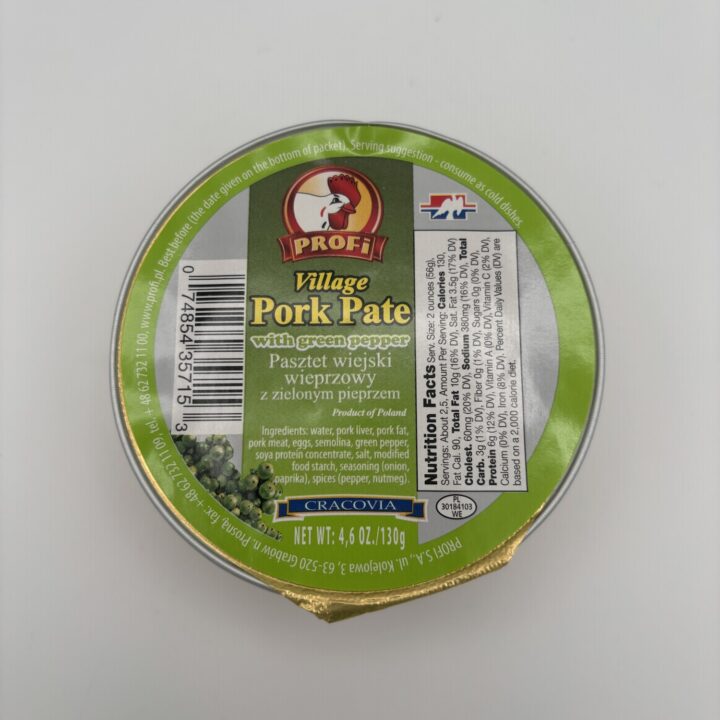 Alternative view of profi village pork pate with green pepper