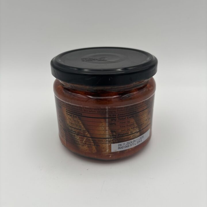 Alternative view of Belveder sprats in tomato sauce
