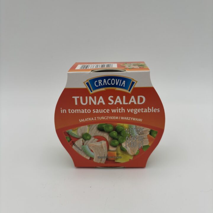 cracovia tuna salad in tomato sauce with vegetables