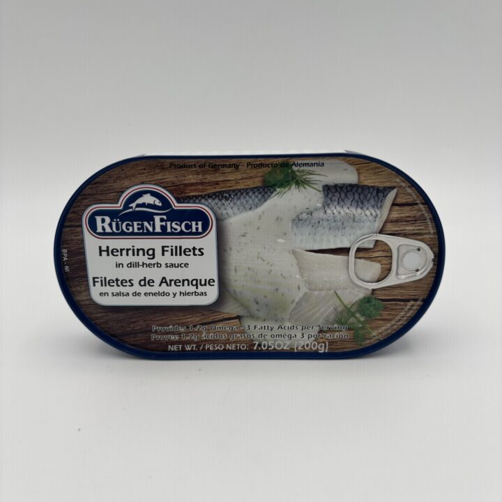 Alternative view of rugen fisch herring fillets in dill herb sauce