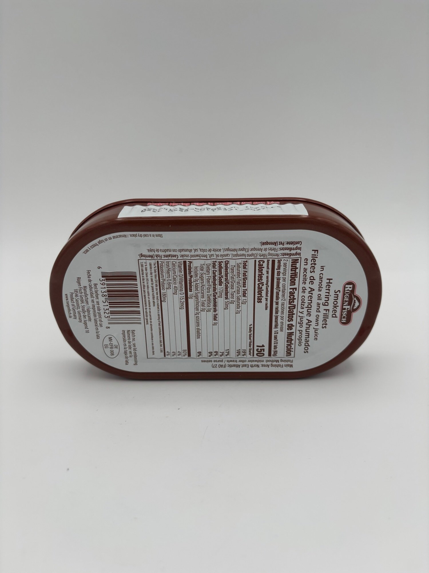 rugen fisch smoked herring fillets in vegetable oil and own juice. - Image 3