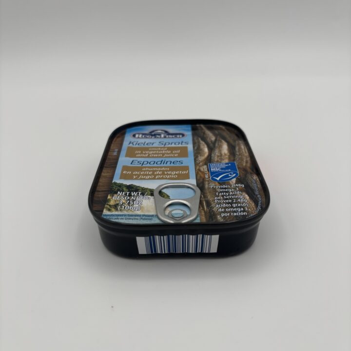 rugen fisch kieler sprats smoked in vegetable oil and own juice