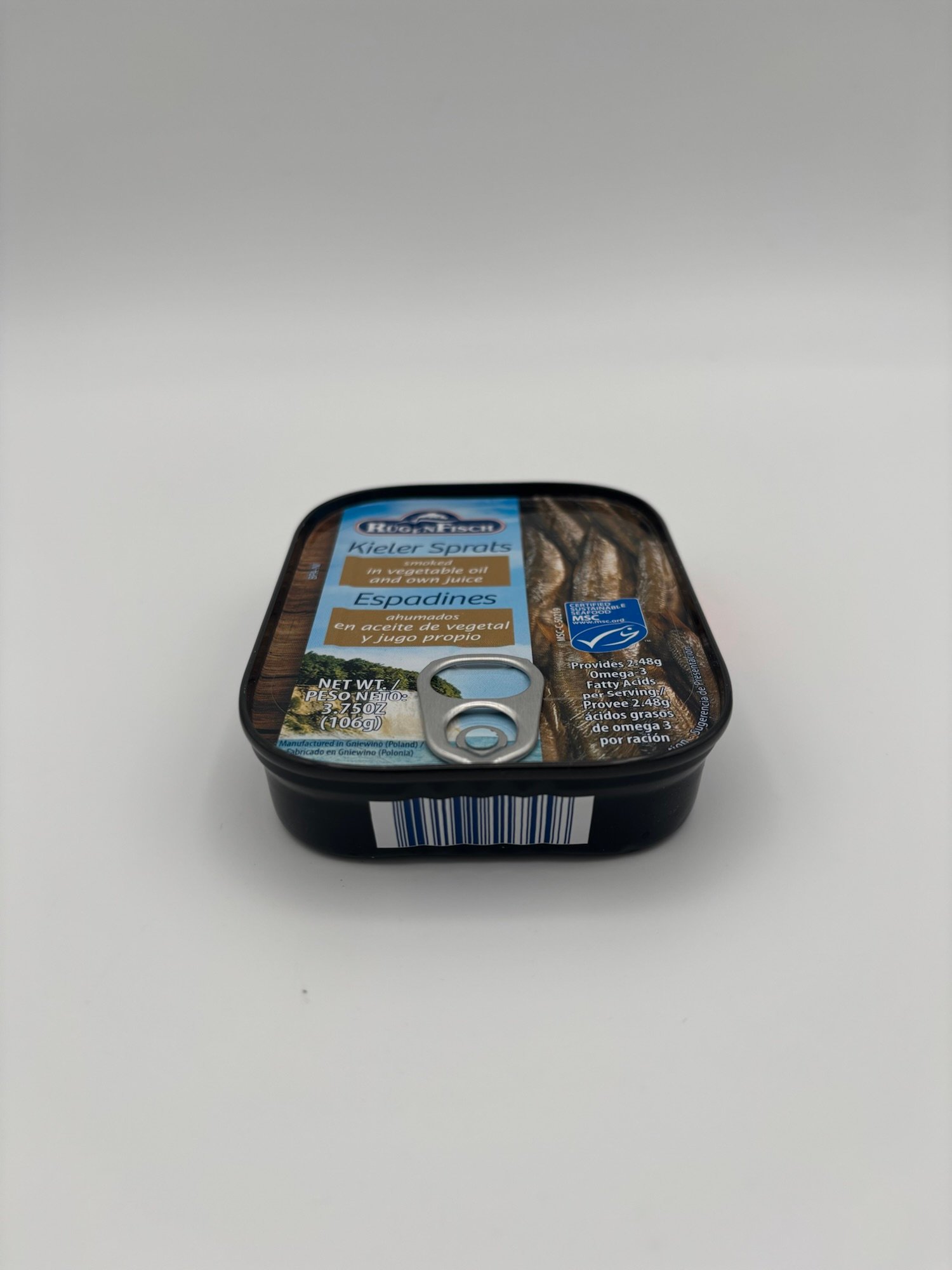 rugen fisch kieler sprats smoked in vegetable oil and own juice