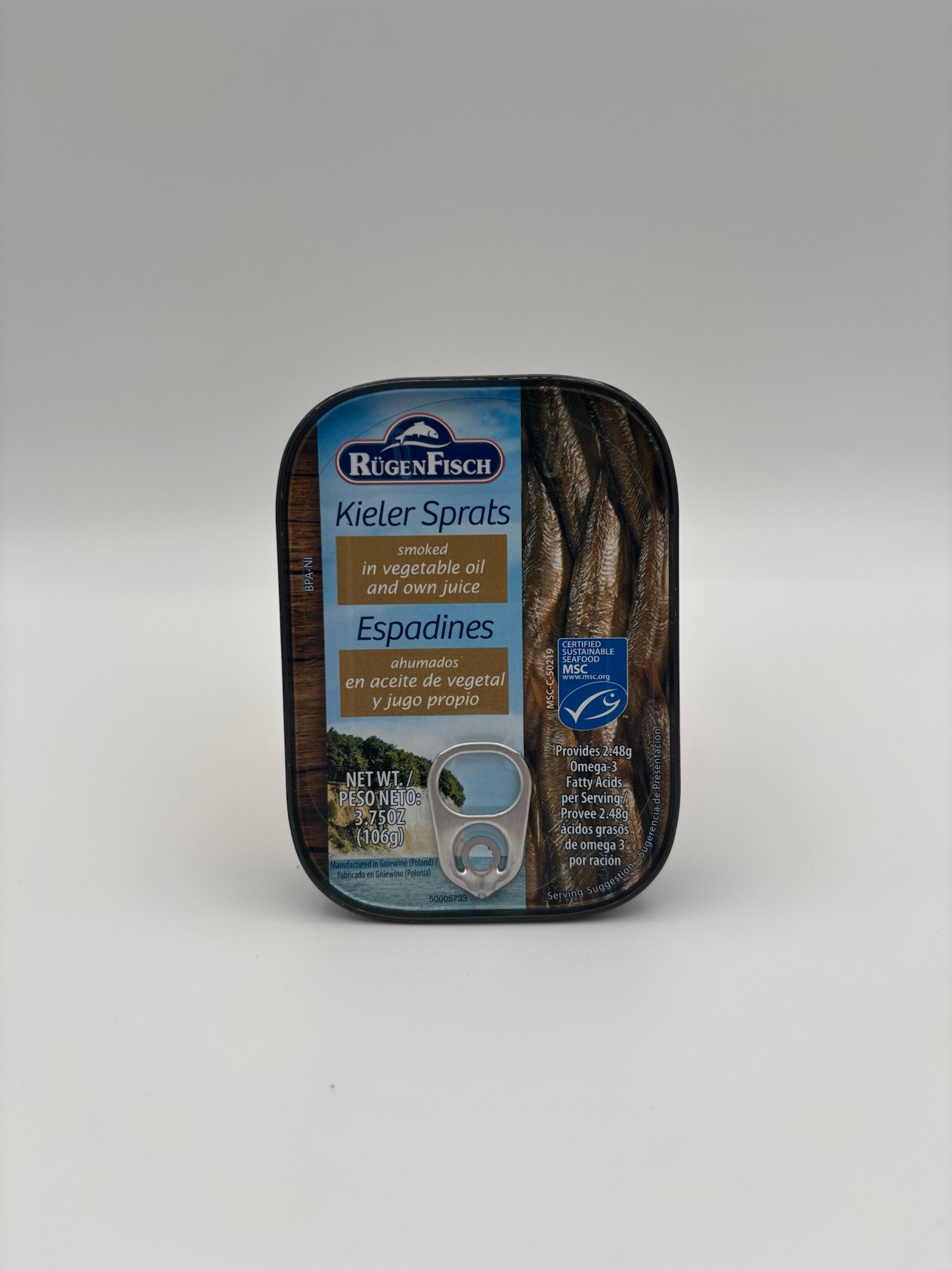 rugen fisch kieler sprats smoked in vegetable oil and own juice - Image 2