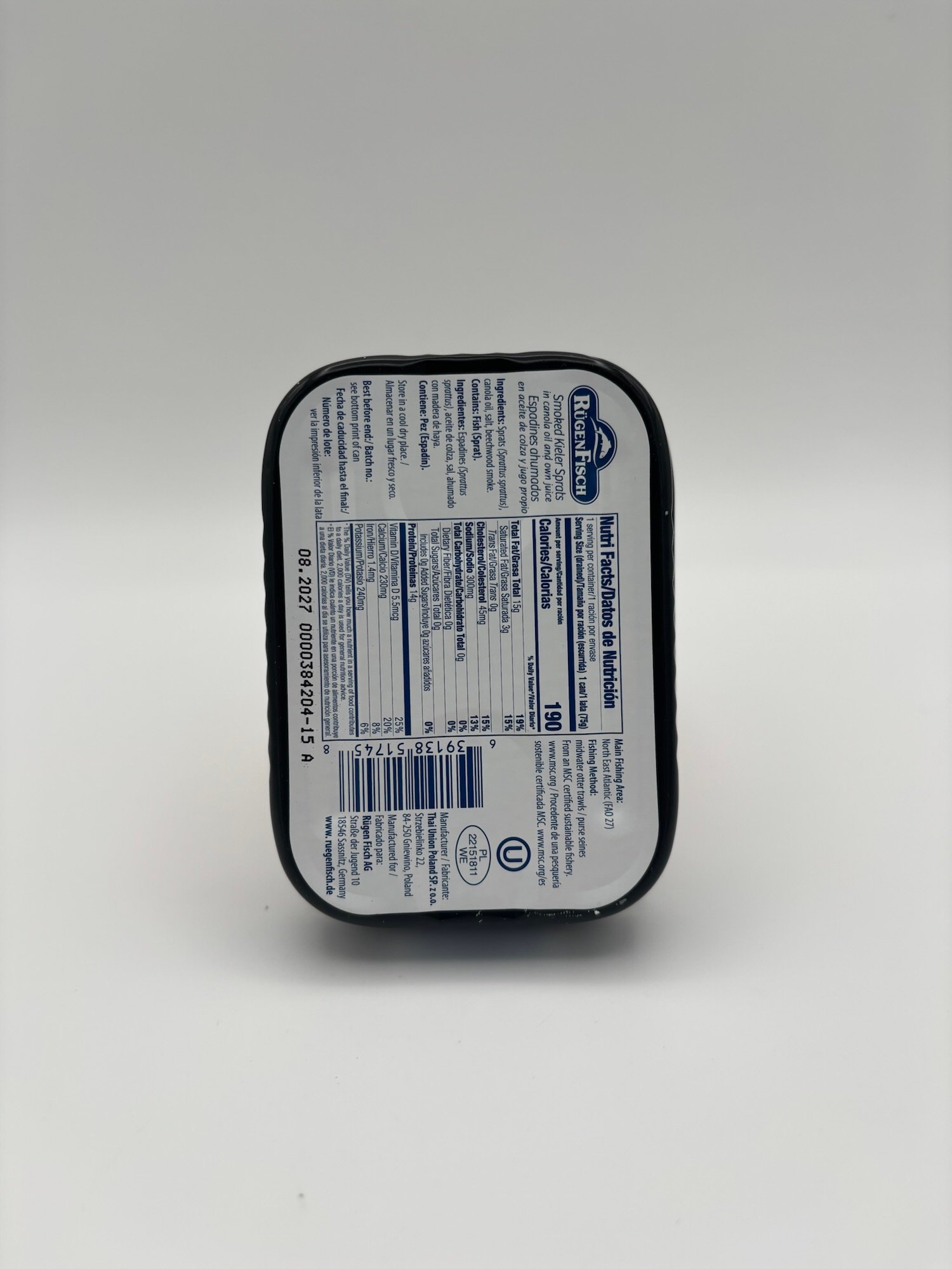 rugen fisch kieler sprats smoked in vegetable oil and own juice - Image 3