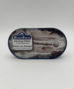 Alternative view of rugen fisch herring fillets in horseradish sauce