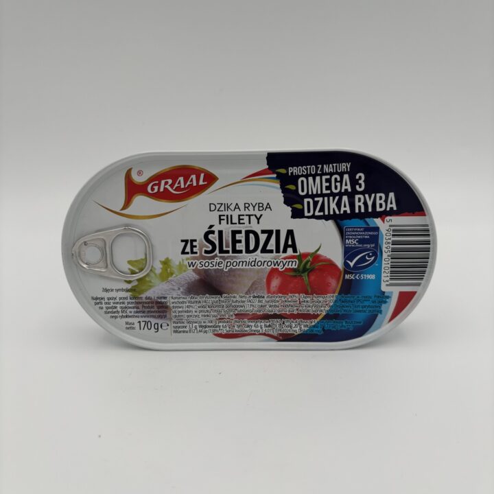 Alternative view of graal dZika ryba filety ze sledzia w sosie pomidorowym