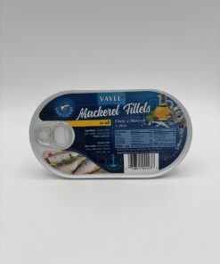 Alternative view of vavel mackerel fillets in oil