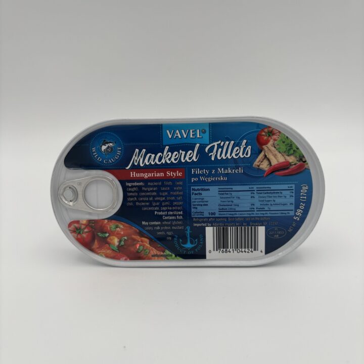 Alternative view of vavel mackerel fillets Hungarian style