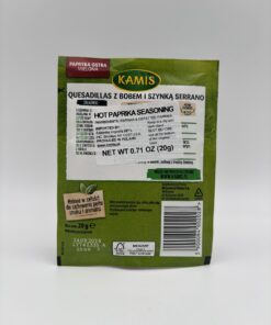 Alternative view of Kami’s paprykarz ostra, hot paprika seasoning