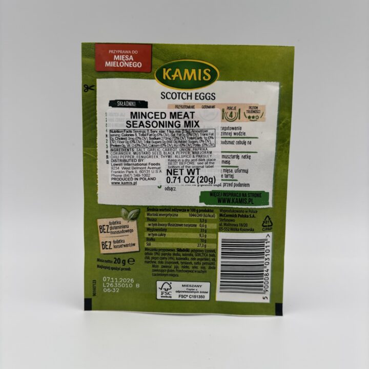 Alternative view of Kami’s przyprawa do miesa mielonego, minced meat seasoning