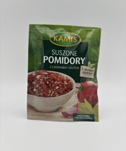 Kami’s suszone pomidory z czosnkiem i bazylia. Dried tomato with garlic and basil seasoning.