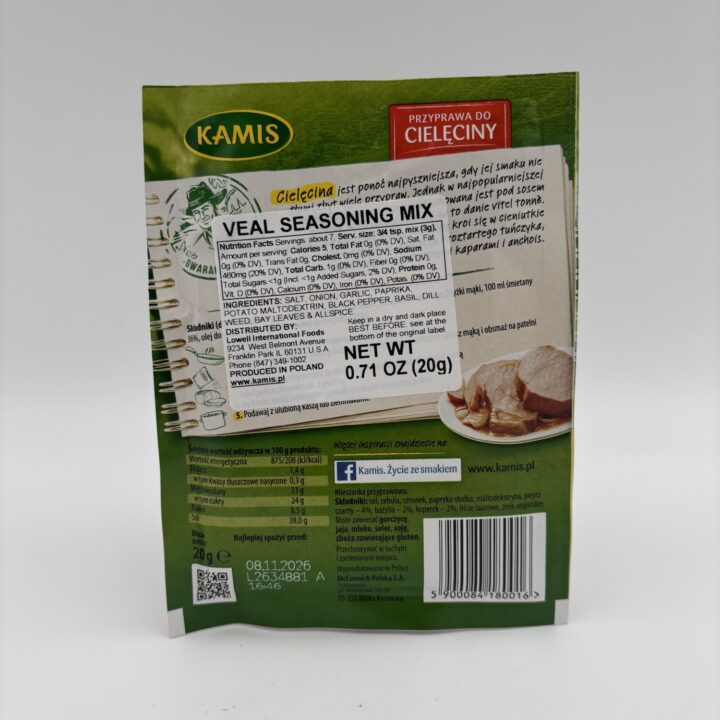 Alternative view of kamis przyprawa do cieleciny, veal seasoning mix